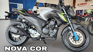 NOVA YAMAHA FAZER FZ25 ABS 2024 COM UMA NOVA COR CINZA FOSCO R$ 24.900,00