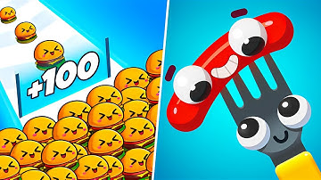 Food Run VS Fork N Sausage - All Levels Satisfying Best Android, iOS Gameplay