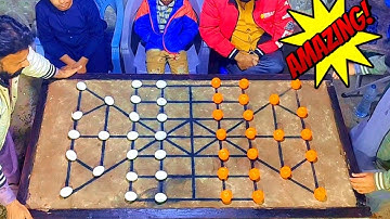 22 beads village style Game || 2 player Challenge Game || learn to play 