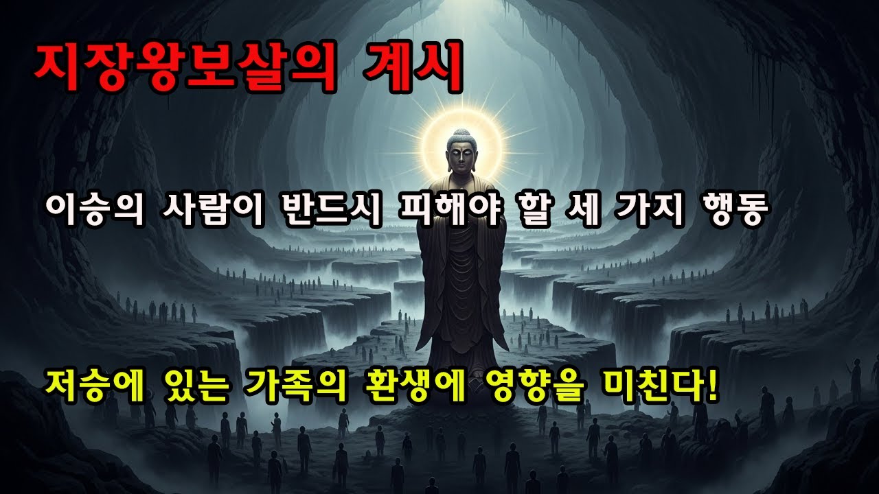 지장보살의 경고! 돌아가신 가족의 환생을 막는 3가지 금기, 절대 하지 마세요.