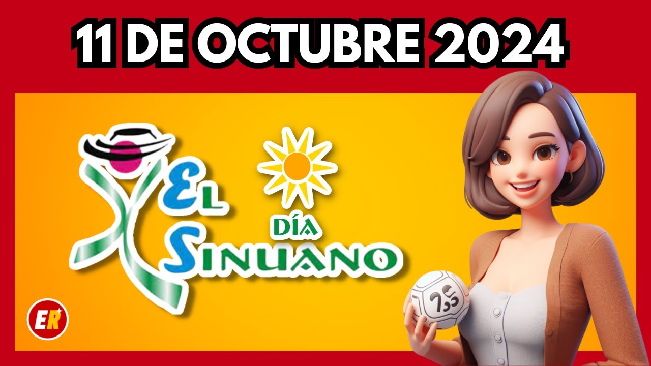 Resultado SINUANO DIA de hoy Viernes 11 DE OCTUBRE 2024 - YouTube
