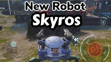 Skyros new Robot |  Tes server | War Robots Gameplay
