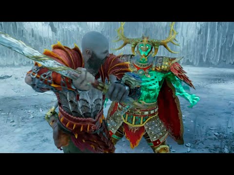 Видео: God of War Ragnarok ➤ Кратос против берсерков и короля Хрольфа Краки [сложность: испытание]