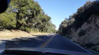 Driving the Ortega Highway 74 in Southern California.