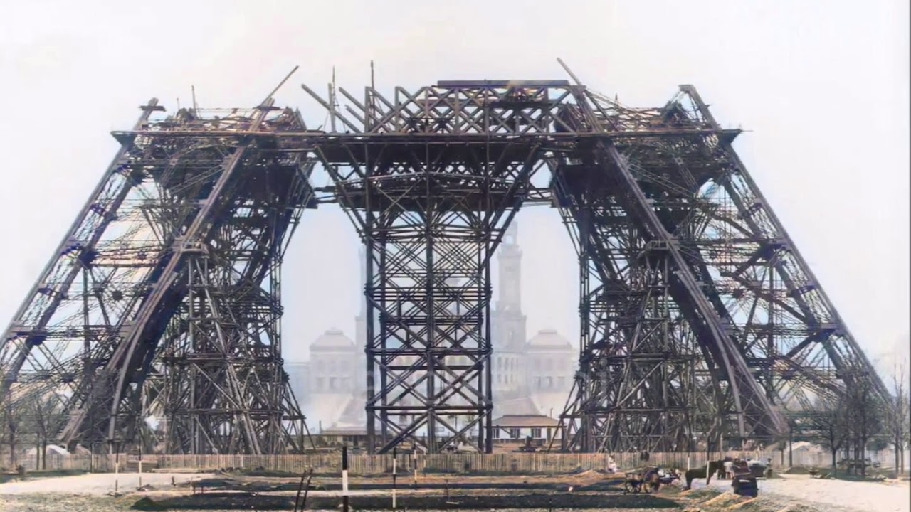 Rare Images Of Eiffel Tower Construction 1887 1889 Colorized YouTube Rare images of eiffel tower construction 1887 1889 colorized youtube