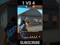 SKS Op 1 VS 4 clutch #freefire