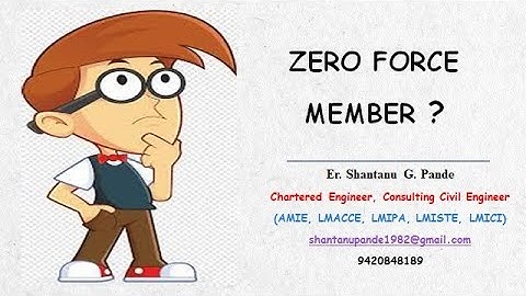 Examples on Zero Force Members (zero force member part 2)