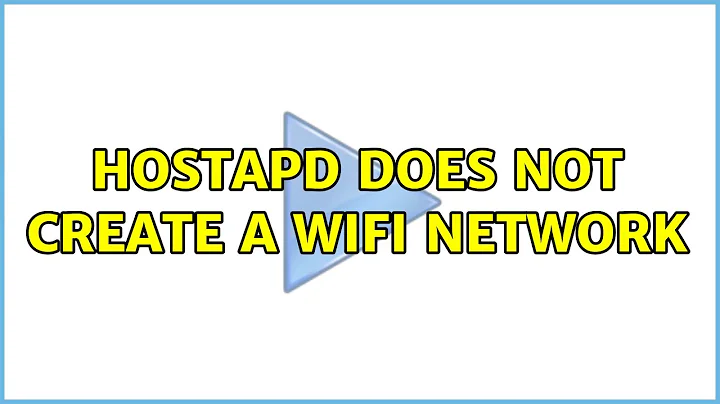 Ubuntu: hostapd does not create a wifi network