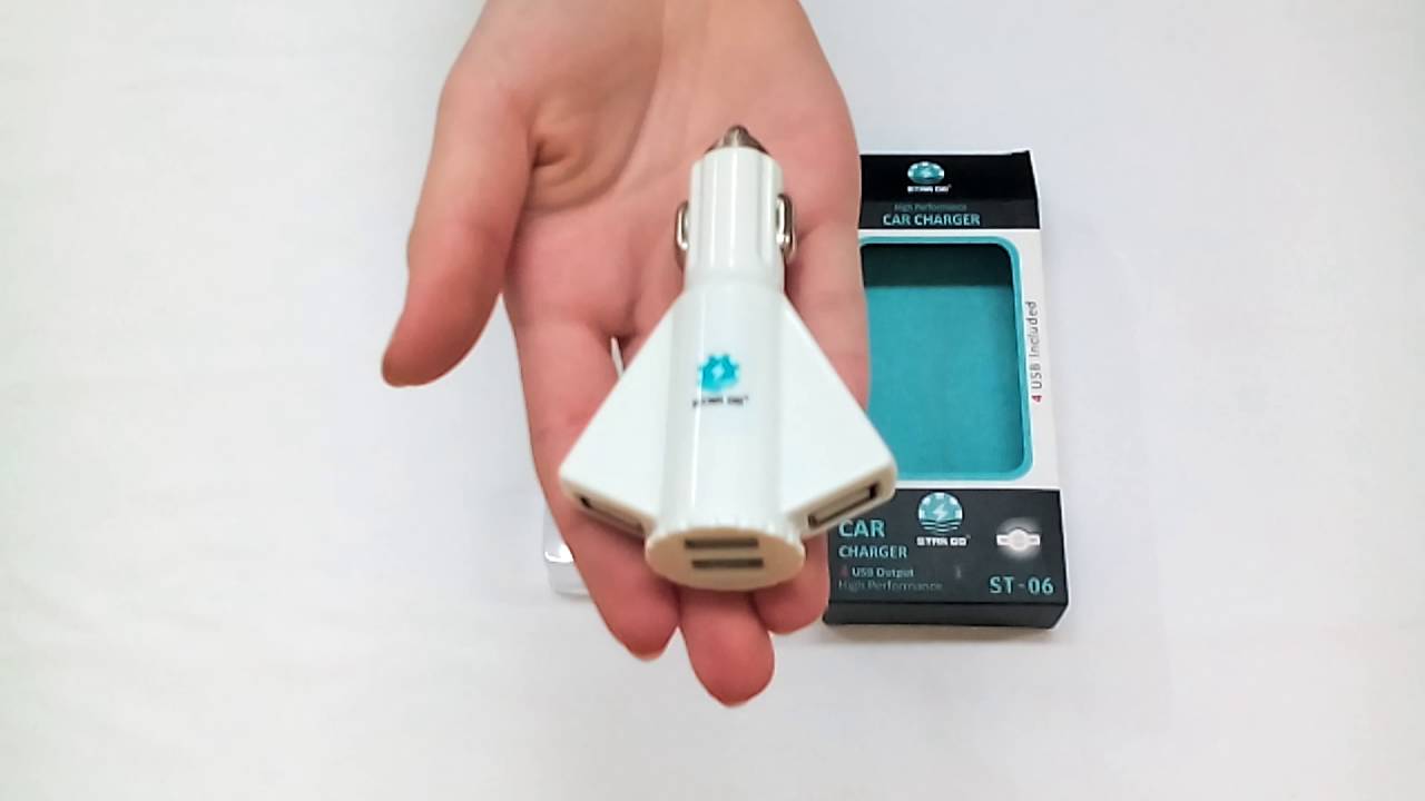 УЗУ Блок авто выход на четыре USB 4100mAh Star Go