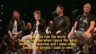 Westlife - Viva La Vida with Lyrics (Live)
