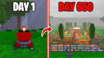 650 Days to Build a Biggest Food Base in 99 Nights in the Forest