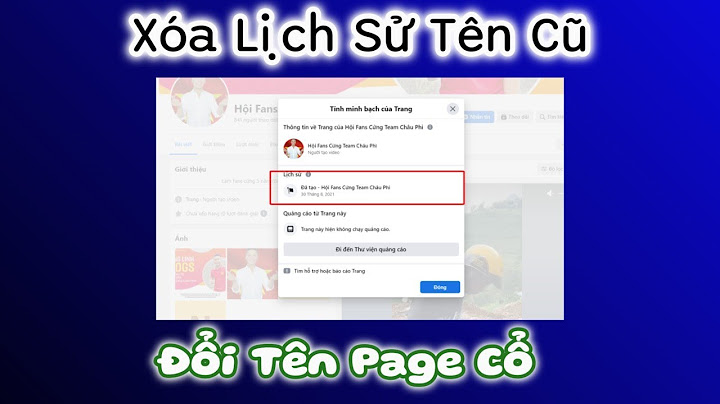 Hướng dẫn đổi tên page trên facebook