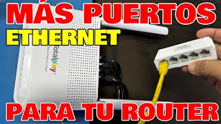 Cómo agregar MÁS  PUERTOS a mi ROUTER, Cómo instalar Switch TP-Link LS1005 serie LiteWave