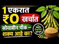 ₹0 खर्चात सोयाबीन उत्पादन शक्य आहे का? | Zero Budget Farming Reality