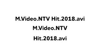 M.Video.NTV Hit.2018.avi M.Video. NTV Hit.2018.avi Logo Remake