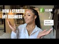 How I started my jewelry business | My Journey