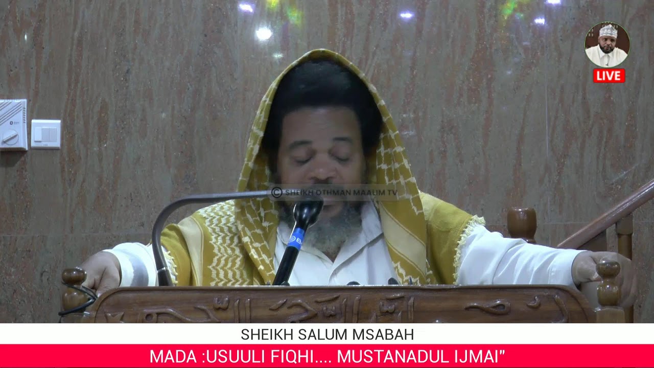 #LIVE SHEIKH SALUM MSABAH MSIKITI WA MCHANGANI TRH:03/092022 ZANZIBAR