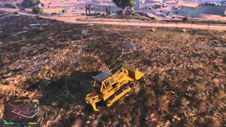 How To Escape From Cops With A Bulldozer In Gta 5