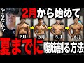 【完全ロードマップ】2月から初めて夏までに腹筋を割る方法