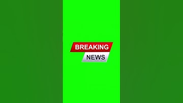 Breaking News Animation Template - Green Screen Intro Effect