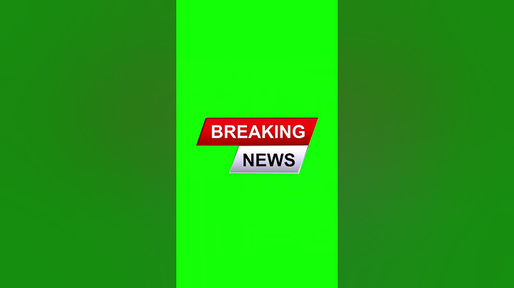 Breaking News Animation Template - Green Screen Intro Effect