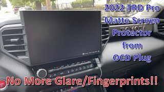 Film Protection écran Toyota RAV4 2023-2025 10,5" - Verre Trempé 9H, Anti-reflets Mat, Anti-traces