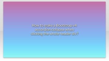 How to make a Bootstrap v4 accordion collapse when clicking the whole header div?