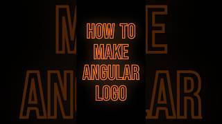 How To Make Angular Logo | Html Css #html #css #shorts #shortsvideo  #tutorial #tech #youtubeshorts