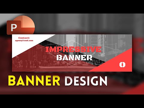 PowerPoint में एक बैनर डिज़ाइन करें - प्रभावशाली बैनर डिज़ाइन ✔