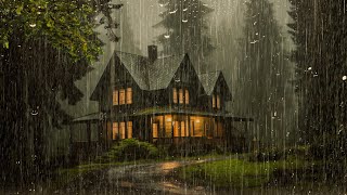 HEAVY RAIN at Night to Sleep Instantly - Deep Sleep with Heavy Rain on Tin Roof, Sleep, Relax, ASMR