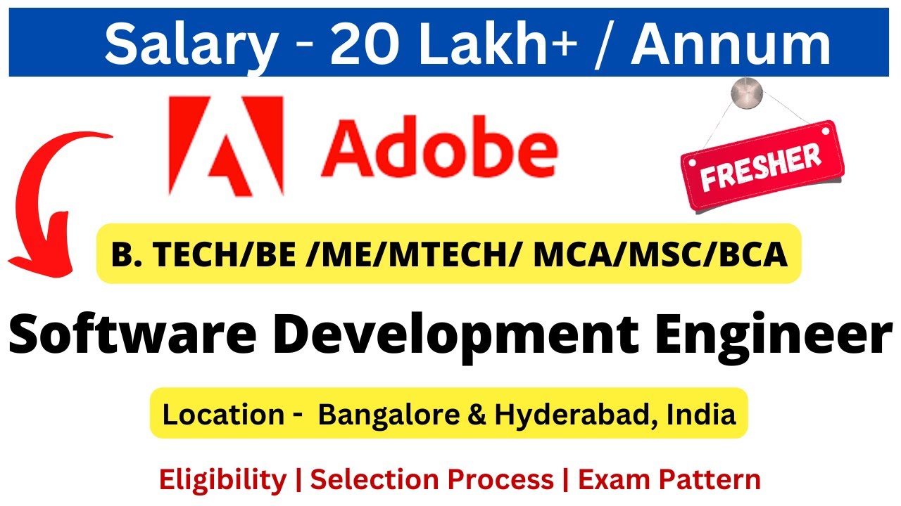 Adobe Off Campus Drive 2022/ 2023/2024 | Software Development Engineer ...