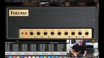 Friedman BE-100 Brainworx/UAD Plugin Demo by Dave Weiner