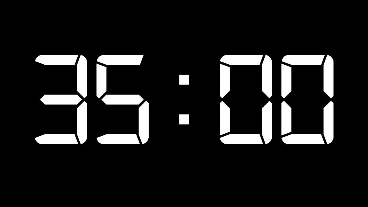 35 Minutes: Productive Countdown Timer - YouTube