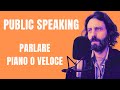 Qual è la velocità giusta per parlare in pubblico? Public speaking, come farlo con successo.