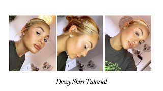 *DEWY SKIN TUTORIAL* | New Products Review, Fenty (Cream Blusher & Bronzer), Ordinary Foundation....