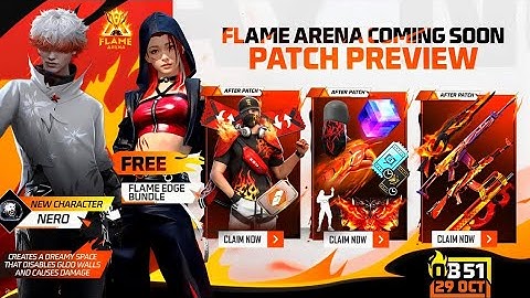 OB51 Update FF – Flame Arena Coming Soon | New Character Nero 🔥| Free Fire New Event | FF New Event