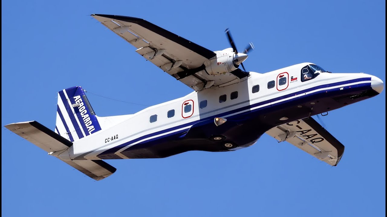Aerocardal Dornier 228 (CC-AAQ) short takeoff at Santiago Airport (SCL/SCEL)