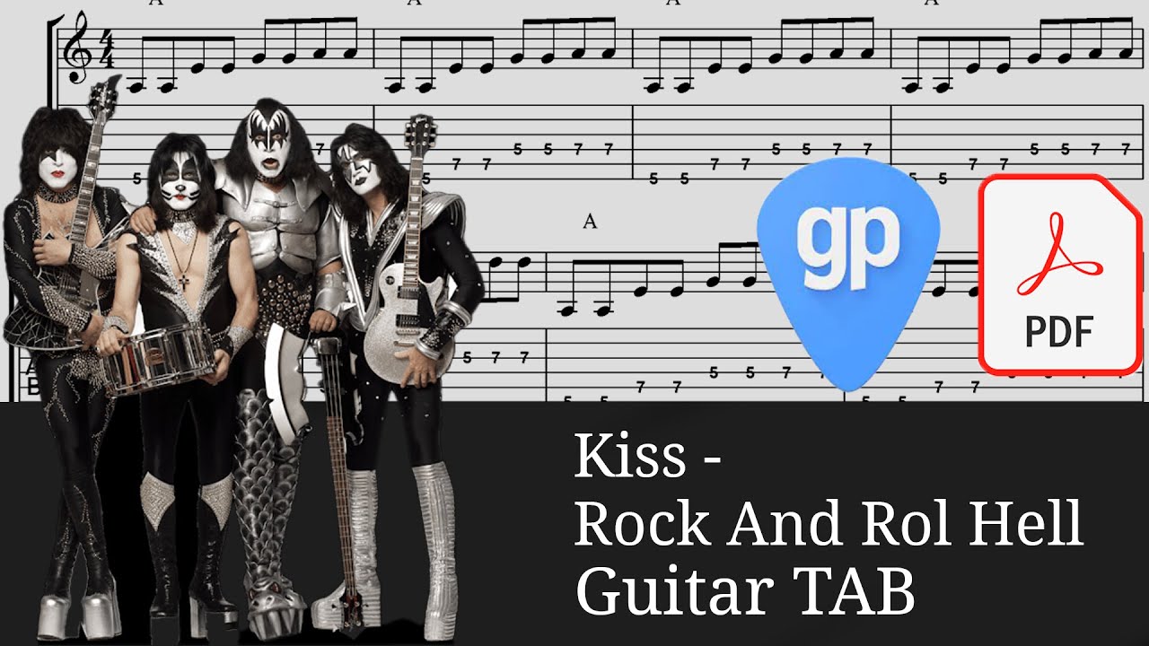 Kiss - Rock And Roll Hell Guitar Tabs [TABS]