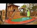 We Built an Extreme Water Slide into Swimming Pool