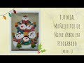 Tutorial muñequitos de nieve Árbol en Pirograbado  parte 1 #navidad2021