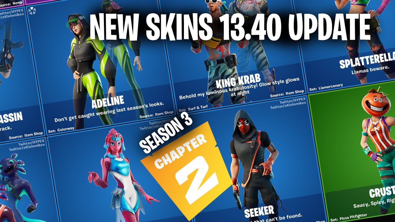 FORTNITE (CHAPTER 2 Season 3) 13.40 update! ALL LEAKED COSMETICS