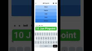 Linkedin 10 Jun Pinpoint solve #games #game #puzzle #gaming #puzzlegame #gameplay #linkedin #brain