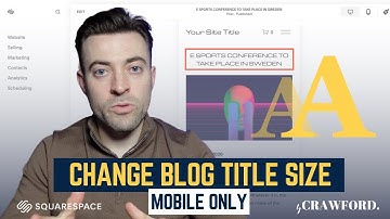 Change Blog Title Size for Mobile Only on Squarespace