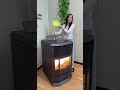 Fire Pellet Dual-Fuel Fireplace#This is what rural life is all about: warming yourself..