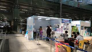 PCR test place at Suvarnabhumi Airport @ Bangkok, Thailand