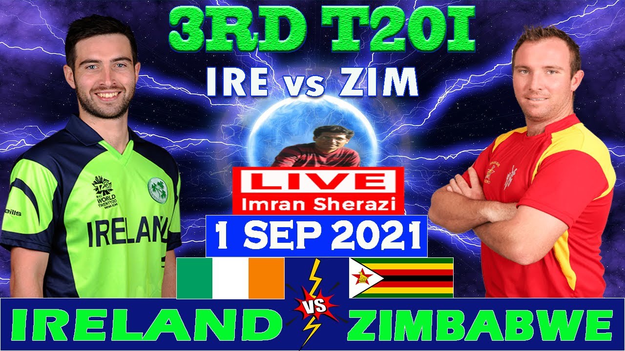 Live IRE vs ZIM | Ireland vs Zimbabwe | 3rd T20I Match | Live Hindi Commentary Scorecard Updates