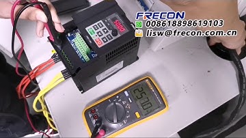 let us see how low voltage A Frecon 380 VFD can still work