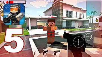 Pixel Strike - Gameplay Walkthrough Part 5 - MP5K TEST GUN (Android Games)