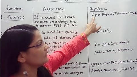 File Handling Functions in  C in Hindi    Lec-67|C Programming Tutorial in Hindi