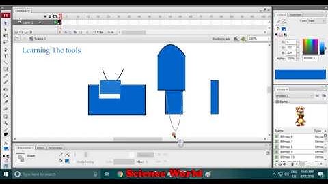 Learning Tools In Animation | All Tools In Adobe Flash cs3